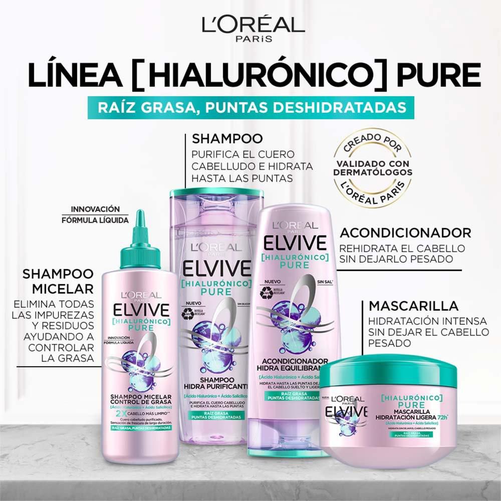 Shampoo ELVIVE hidra purificante (740  ml) img #8