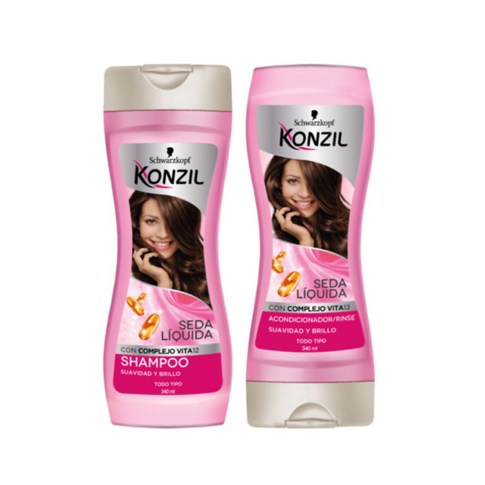 Shampoo KONZIL suavidad y brillo seda líquida (680  ml) img #1