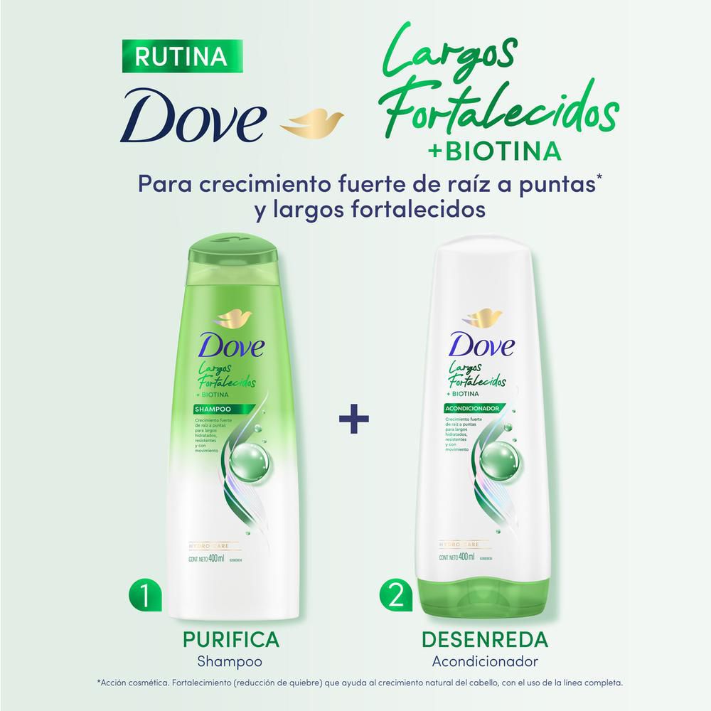 Shampoo DOVE largos fortalecidos (400  ml) img #8