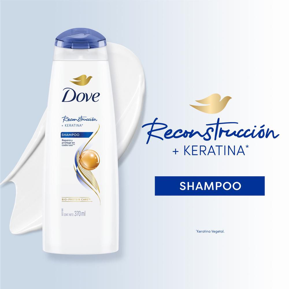 Shampoo DOVE reconstrucción keratina (200  ml) img #2