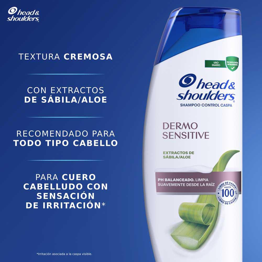 Shampoo H&S dermo sensitive extracto de sábila (180  ml) img #5