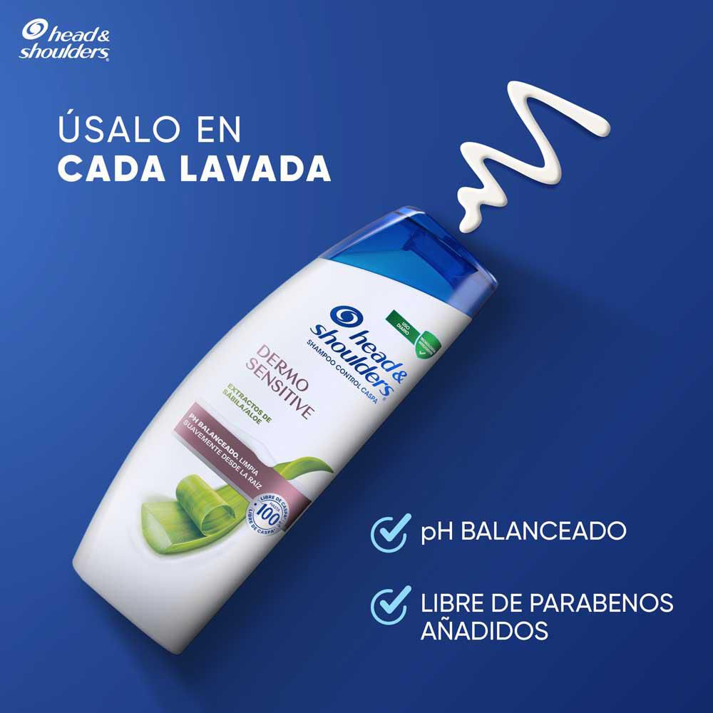 Shampoo H&S dermo sensitive extracto de sábila (180  ml) img #6