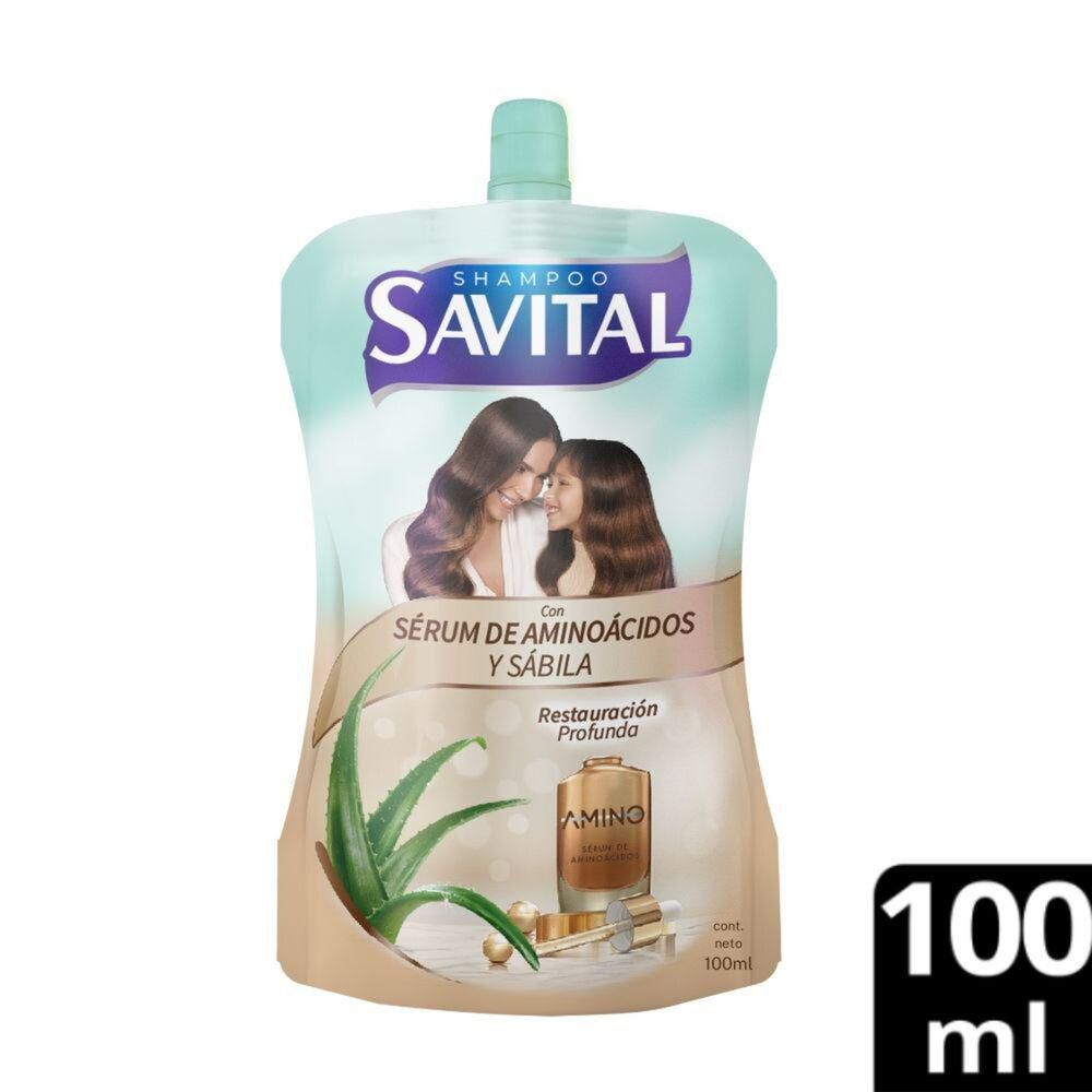 Shampoo SAVITAL con sérum de aminoácidos (100  ml) img #1
