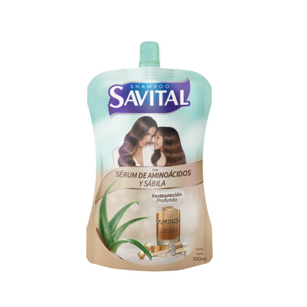 Shampoo SAVITAL con sérum de aminoácidos (100  ml) img #2