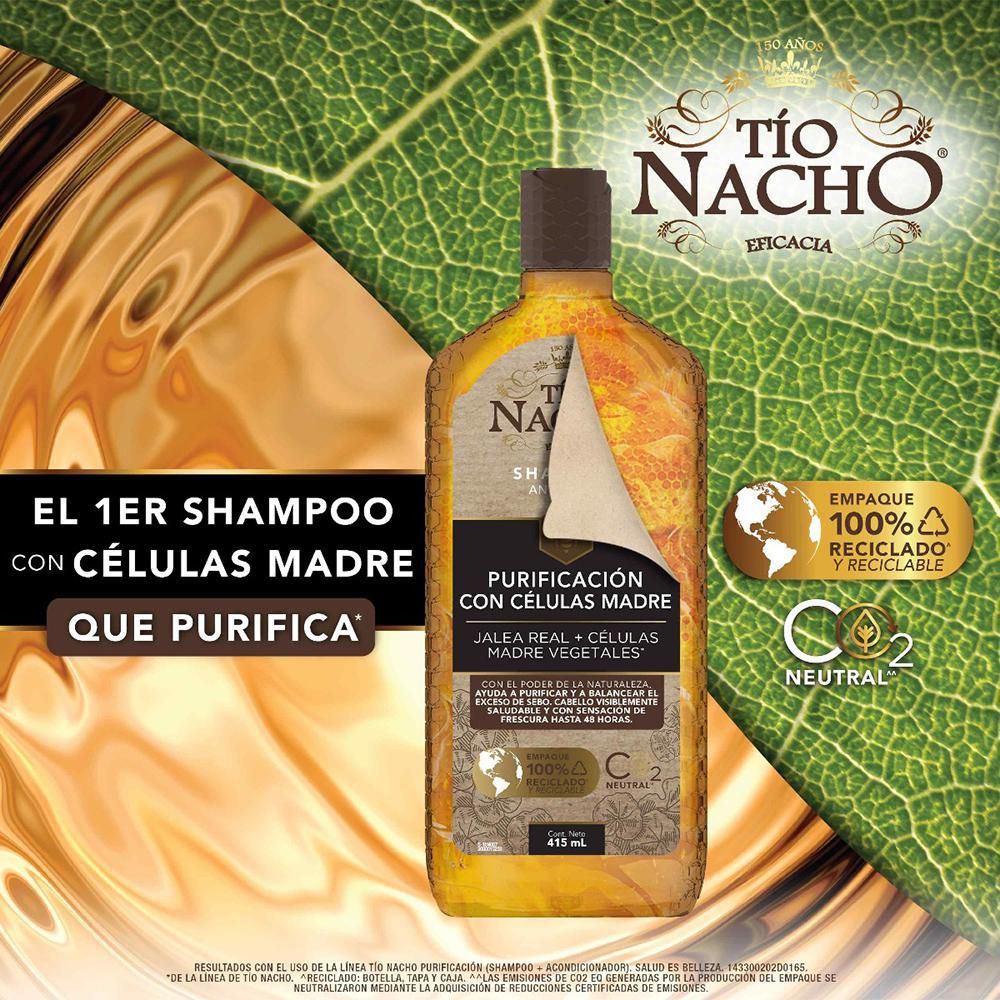 Shampoo TIO NACHO anticaída con células madre (415  ml) img #5