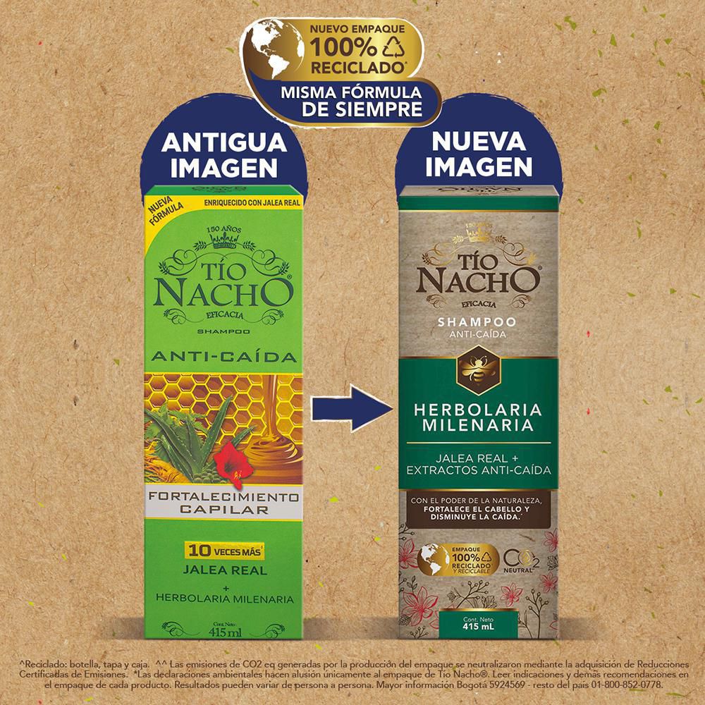 Shampoo TIO NACHO anticaída jalea real (415  ml) img #5
