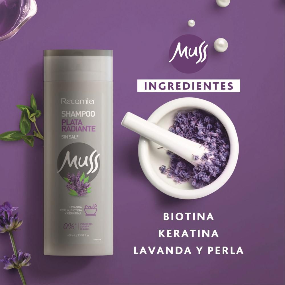 Shampoo MUSS cabello canoso (400  ml) img #3