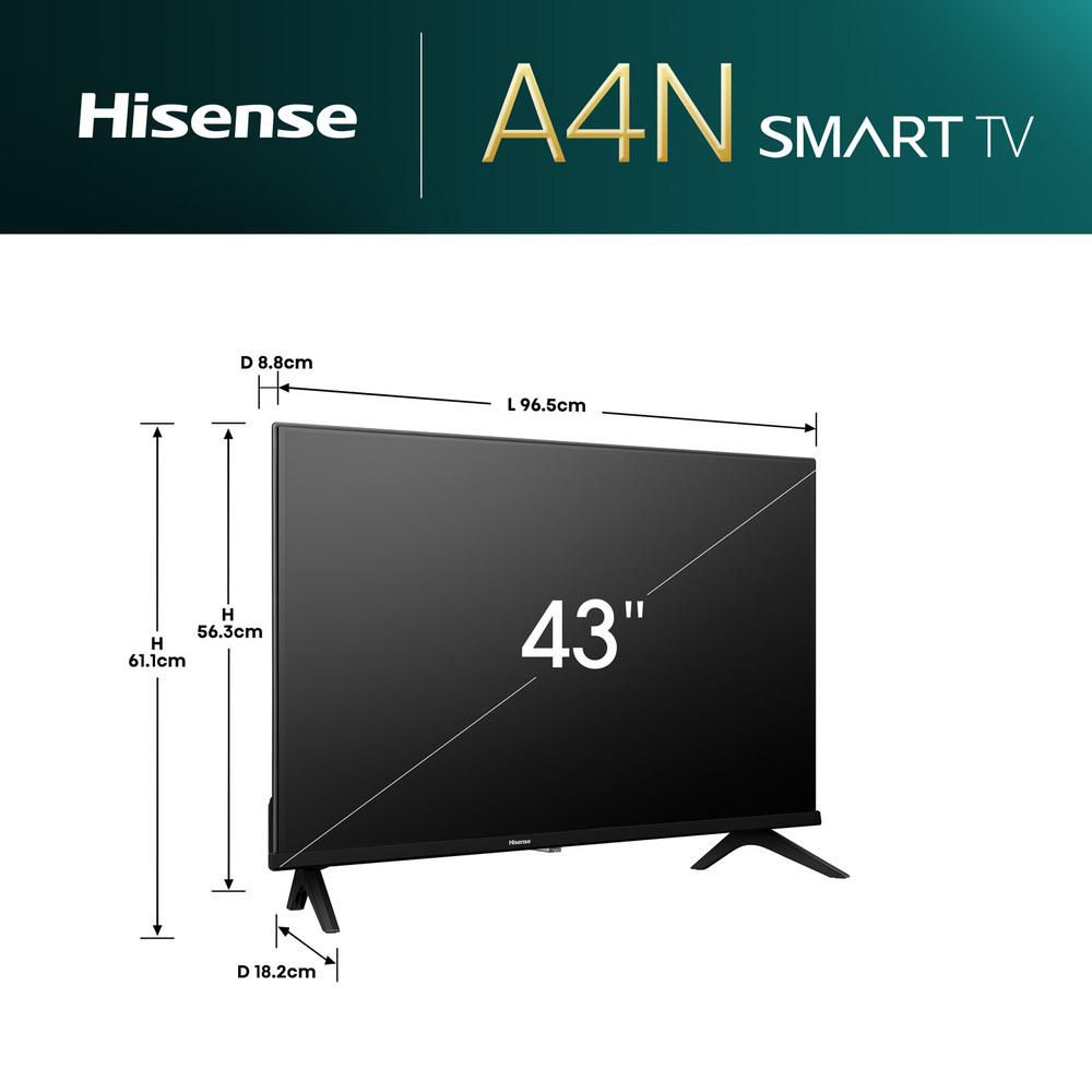 Televisor HISENSE 43 pulgadas LED Fhd Smart TV 43A4N img #4
