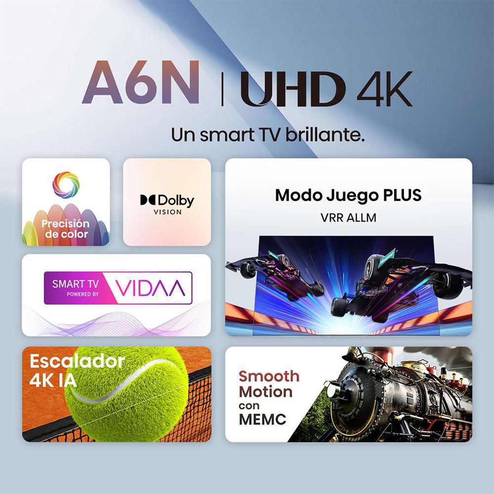 Televisor HISENSE 75 pulgadas LED Uhd4K Smart TV 75A6N img #3