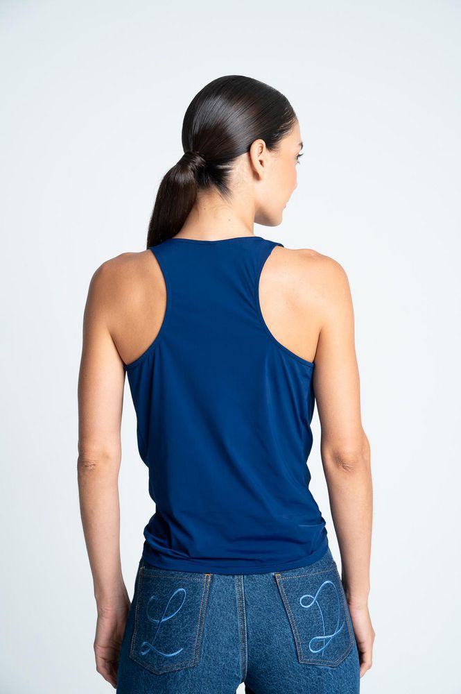 Blusa Manga sisa con escote profundo Ajustada ARKITECT img #3