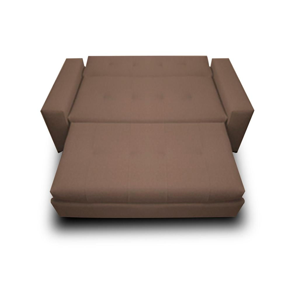 Sofá Cama Muebleo Roma Extensible Patas Metálicas Mocca img #3