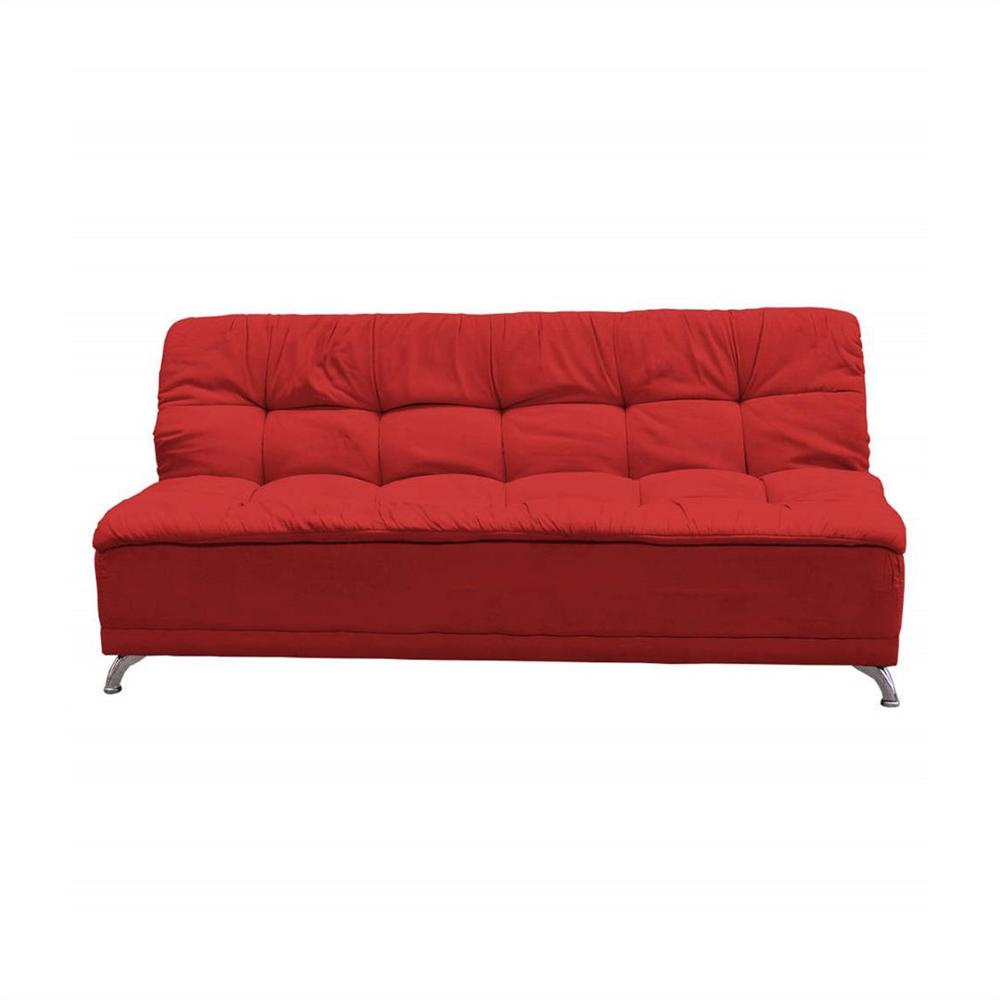 Sofa Cama Relleno Con Lamina Espuma De Alta Densidad Rojo img #4