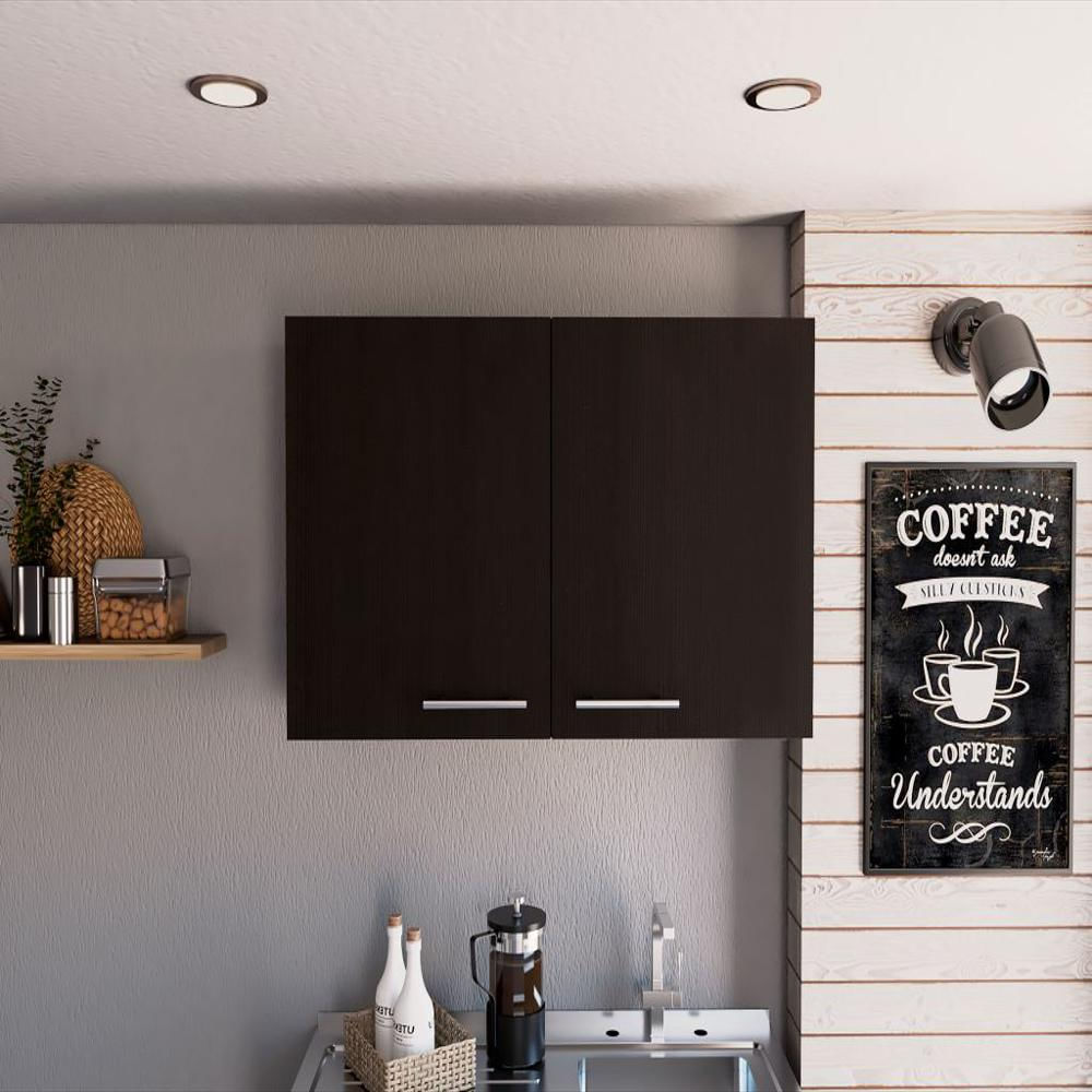 Mueble Aéreo Delhi, Wengue, Con Dos Puertas Batientes img #2