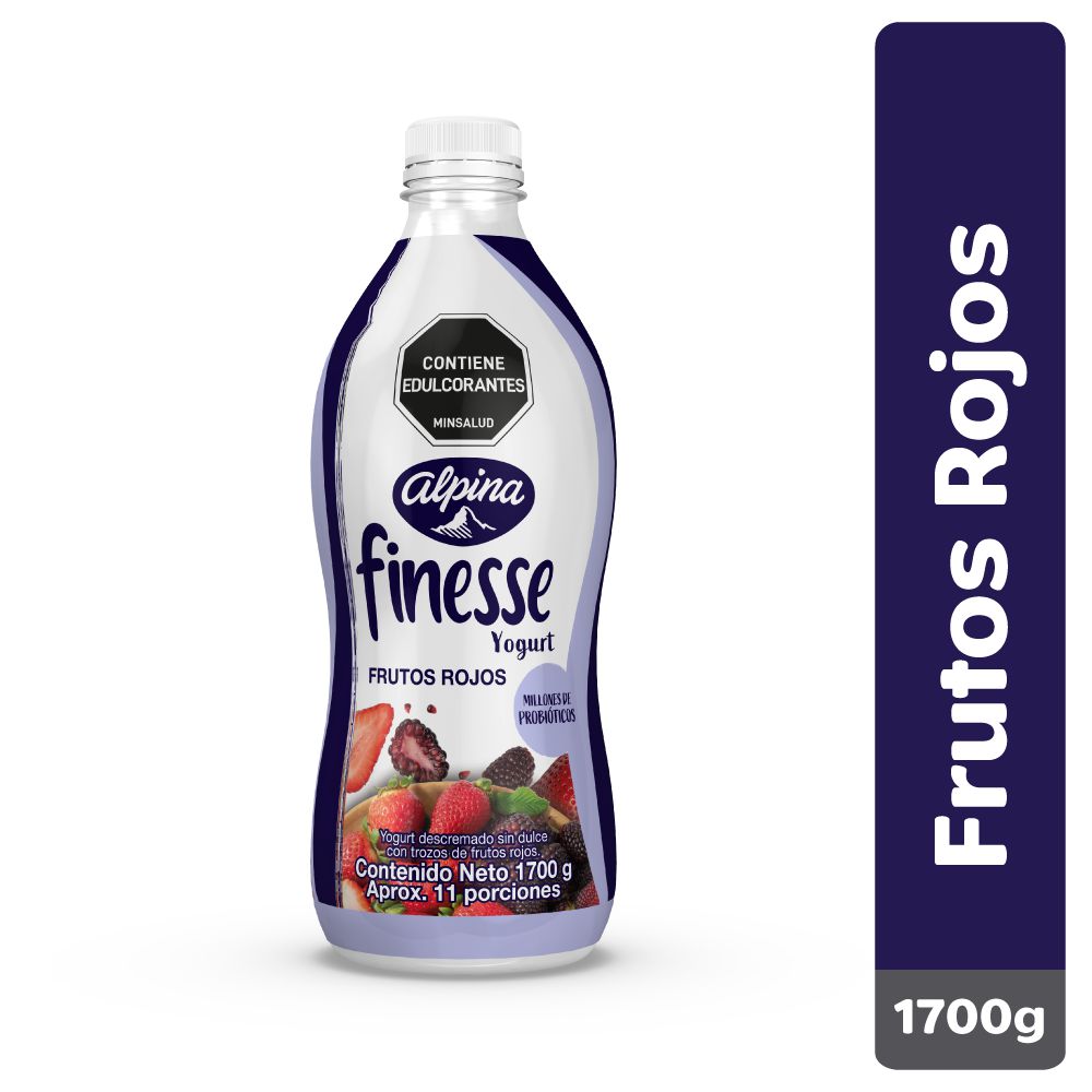 Yogurt FINESSE frutos rojos botella (1700  gr) img #1