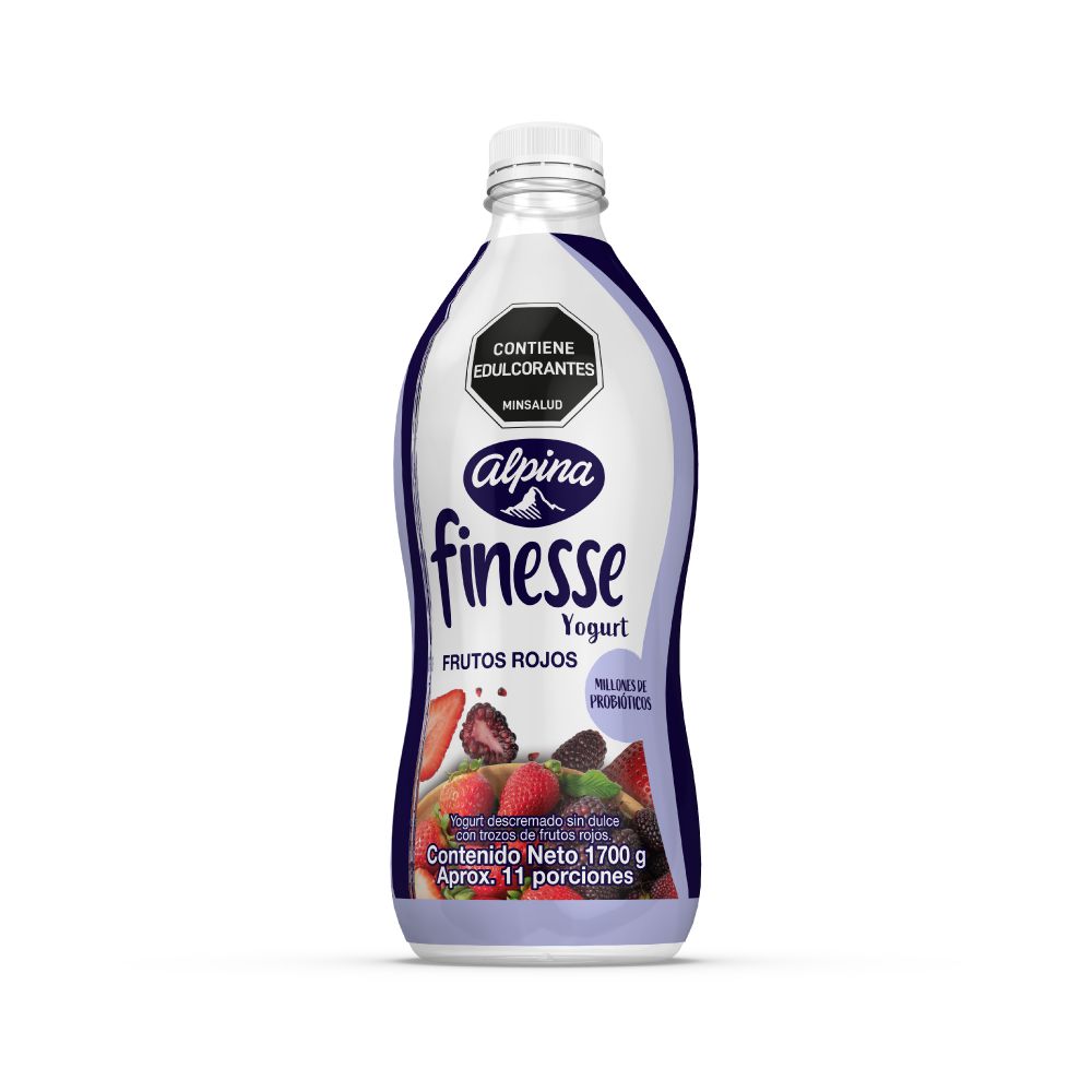 Yogurt FINESSE frutos rojos botella (1700  gr) img #2