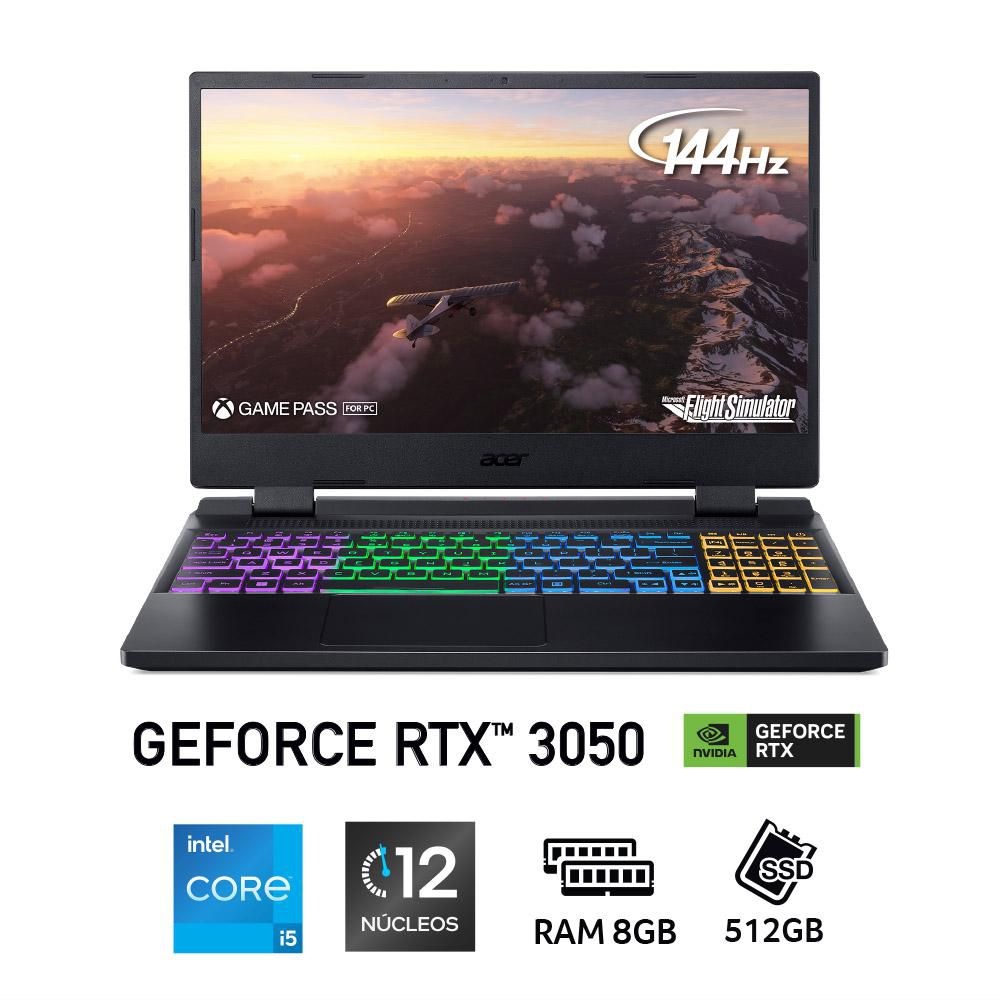 Portatil Gaming ACER Nitro V Intel Core i5 12500H RAM 8 GB 512 GB SSD AN5155851CC img #2