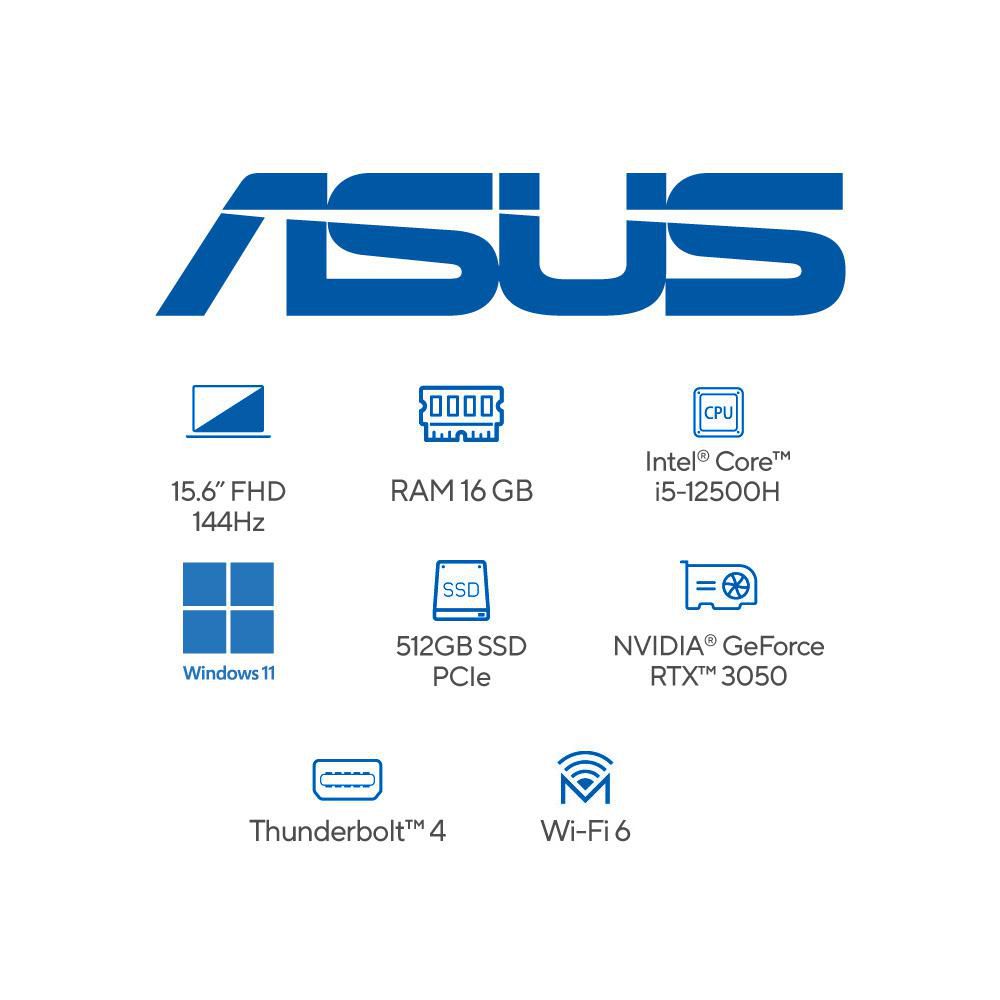 Portatil Gaming ASUS TUF Intel Core i5 12500H RAM 16 GB 512 GB SSD FX507ZC4HN073W img #7