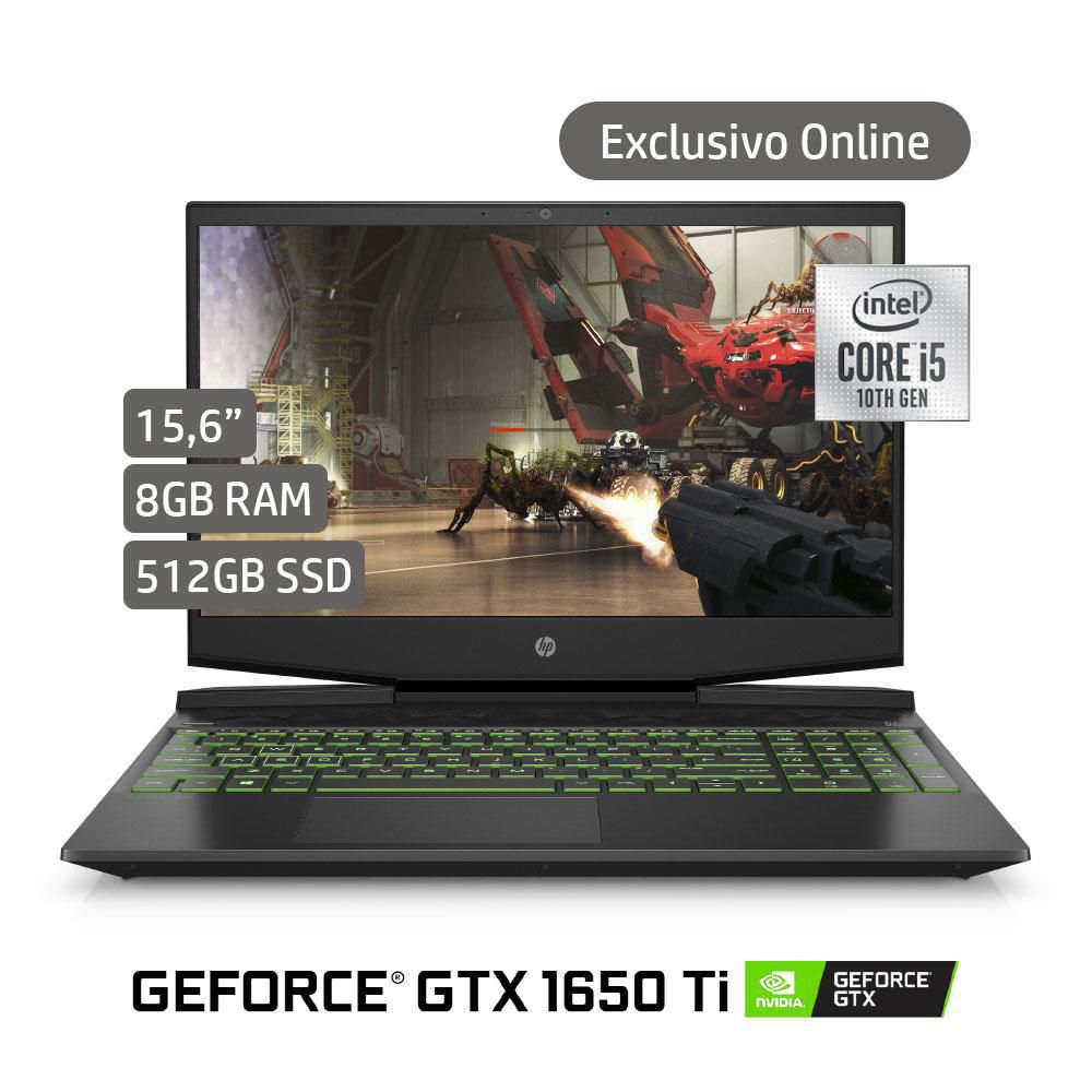 Computador Portátil HP Pavilion Gaming Intel Core i5 10300H  RAM 8 GB 512 GB SSD 15dk1506la img #2