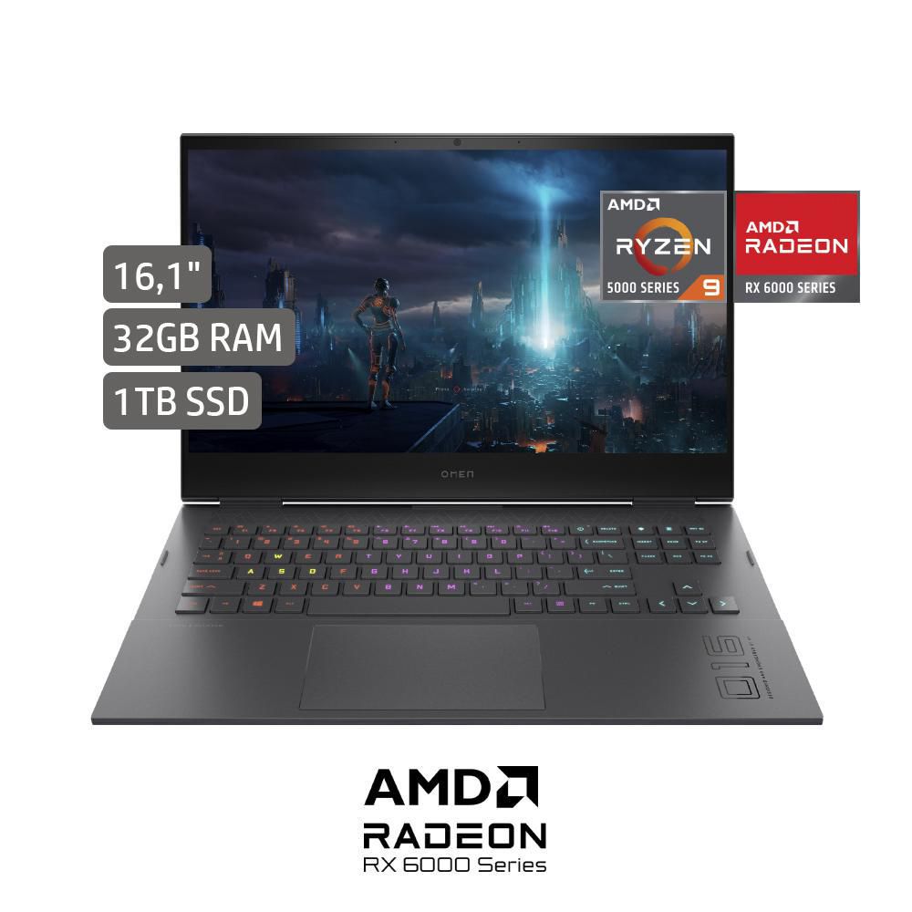Portatil Gaming HP Omen AMD Ryzen 9 5900HX RAM 32 GB 1 TB SSD 16c0500la img #2