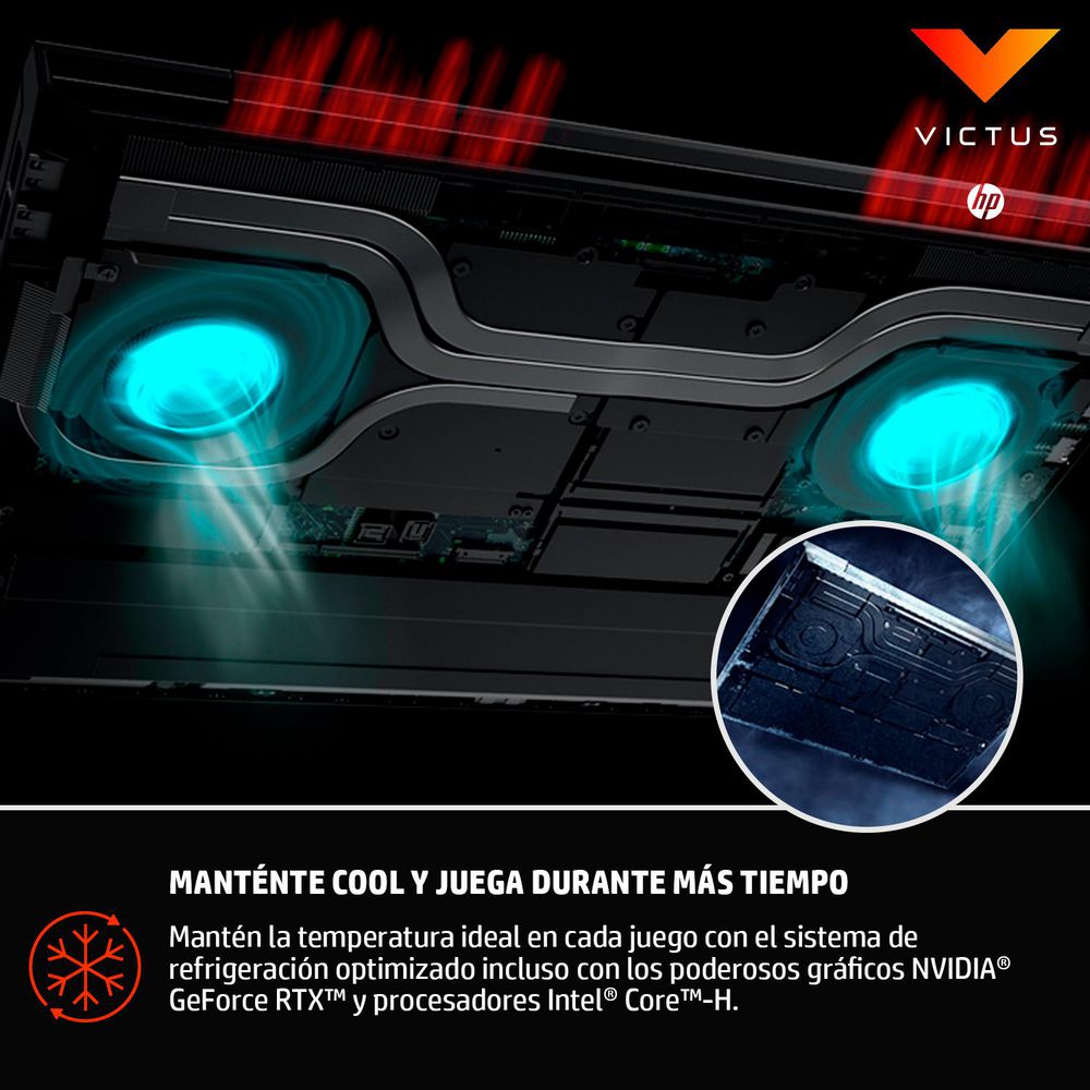 Portatil Gaming HP Victus Intel Core i7 11800H RAM 16 GB 512 GB SSD 16d0525la img #3
