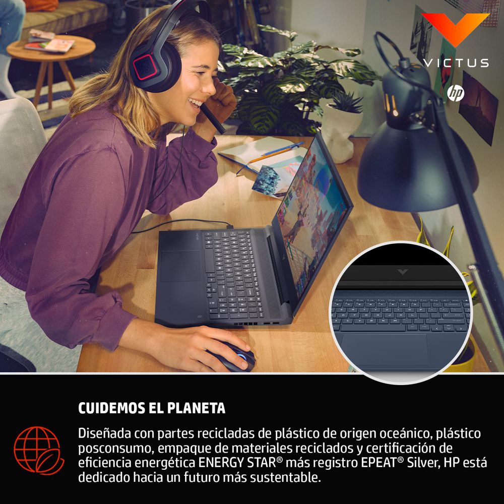 Portatil Gaming HP Victus Intel Core i7 11800H RAM 16 GB 512 GB SSD 16d0525la img #5