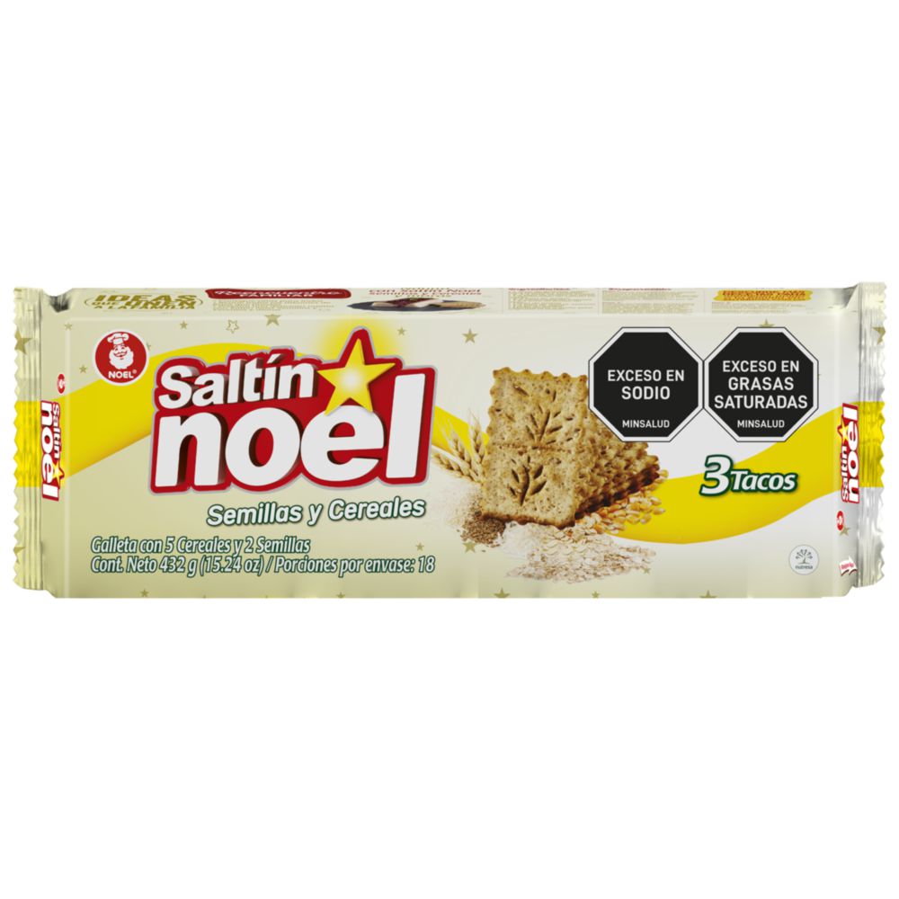 Galletas SALTIN NOEL semillas y cereales x3 tacos (432  gr) img #2