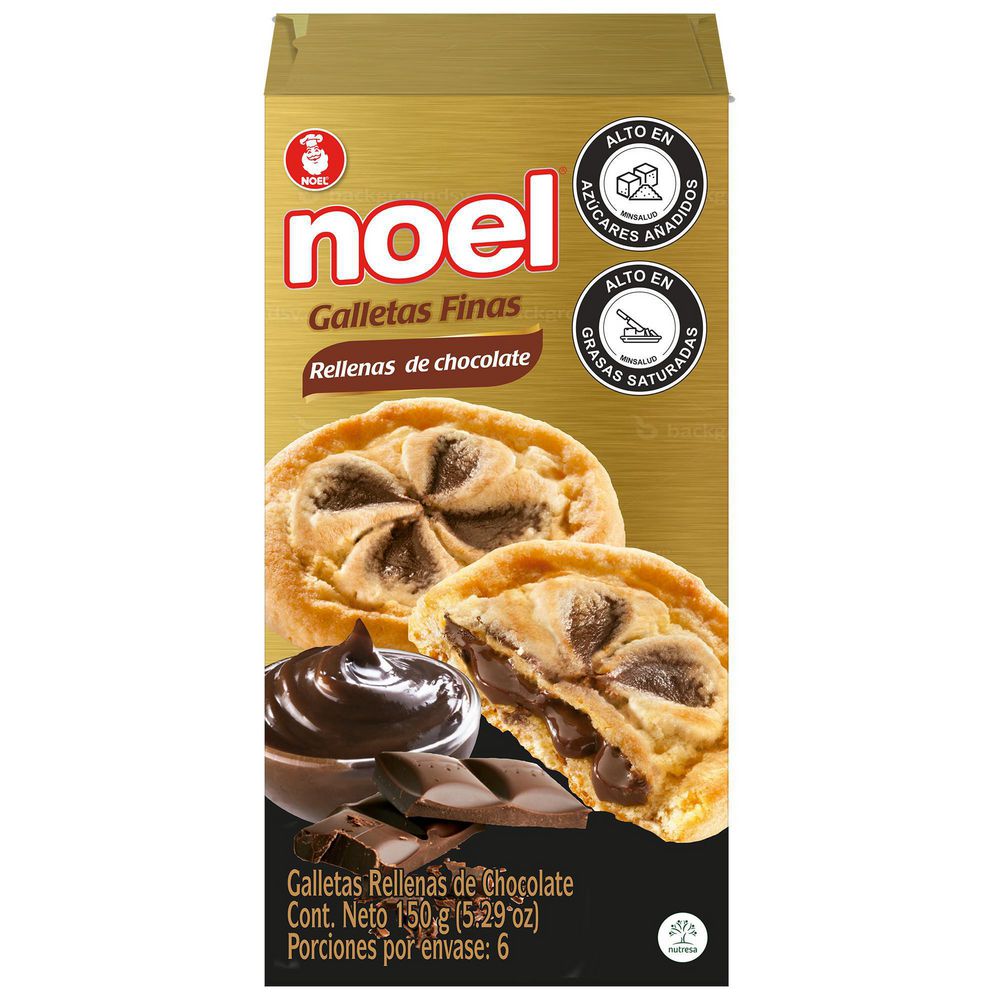 Galletas NOEL rellenas de chocolate (150  gr) img #2