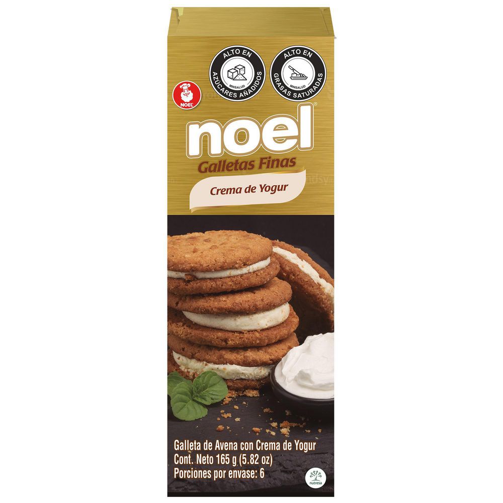 Galletas NOEL de avena con crema de yogurt (165  gr) img #2