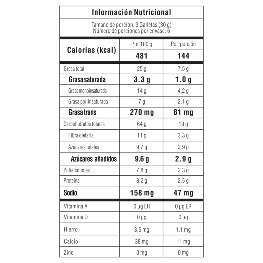 Galletas TOSH De avena con ajonjolí y miel x6 und (180  gr) img #3