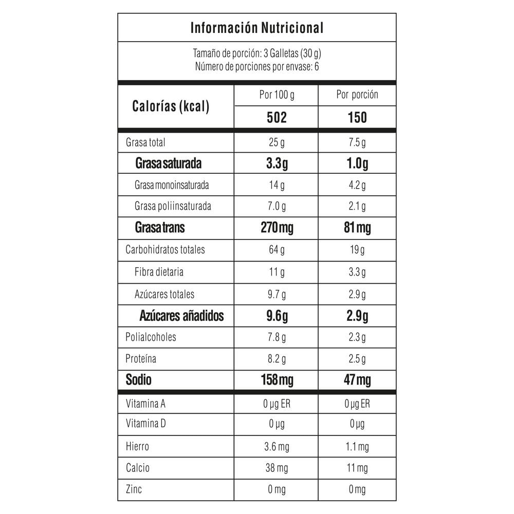 Galletas TOSH De avena con ajonjolí y miel x6 und (180  gr) img #4