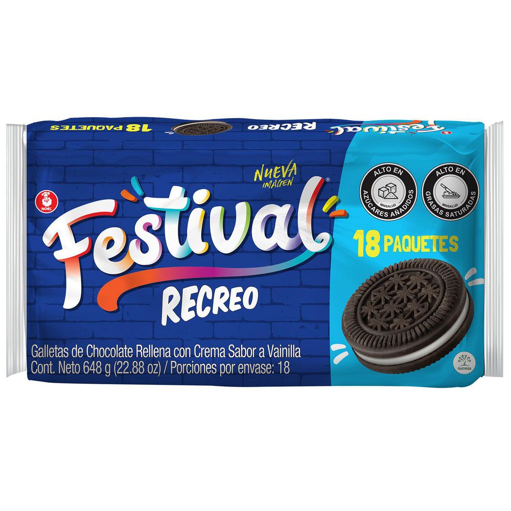 Galletas FESTIVAL recreo x18und (648  gr) img #2