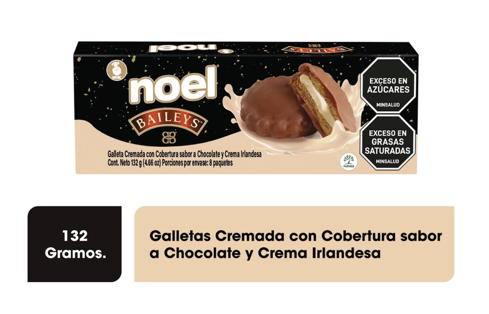 Galletas NOEL cobertura chocolate y baileys (132  gr) img #1