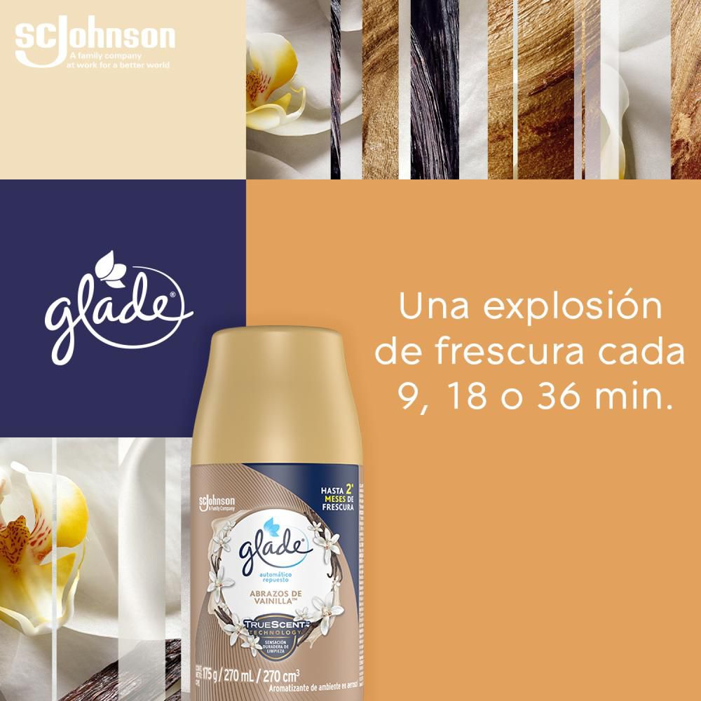 Ambientador GLADE automático abrazos de vainilla (270  ml) img #5