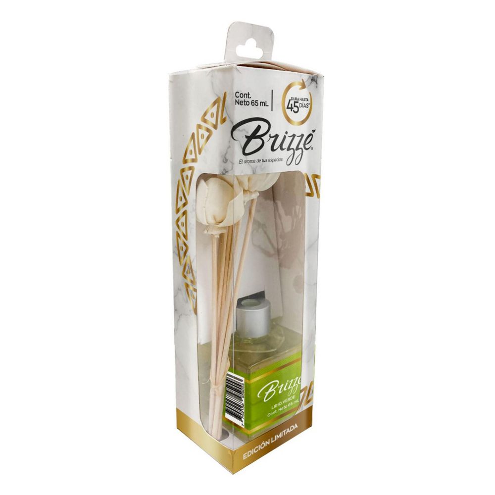 Ambientador BRIZZE palitos rattán lirio verde (65  ml) img #1