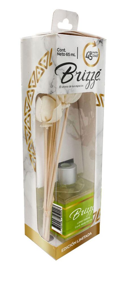 Ambientador BRIZZE palitos rattán lirio verde (65  ml) img #2