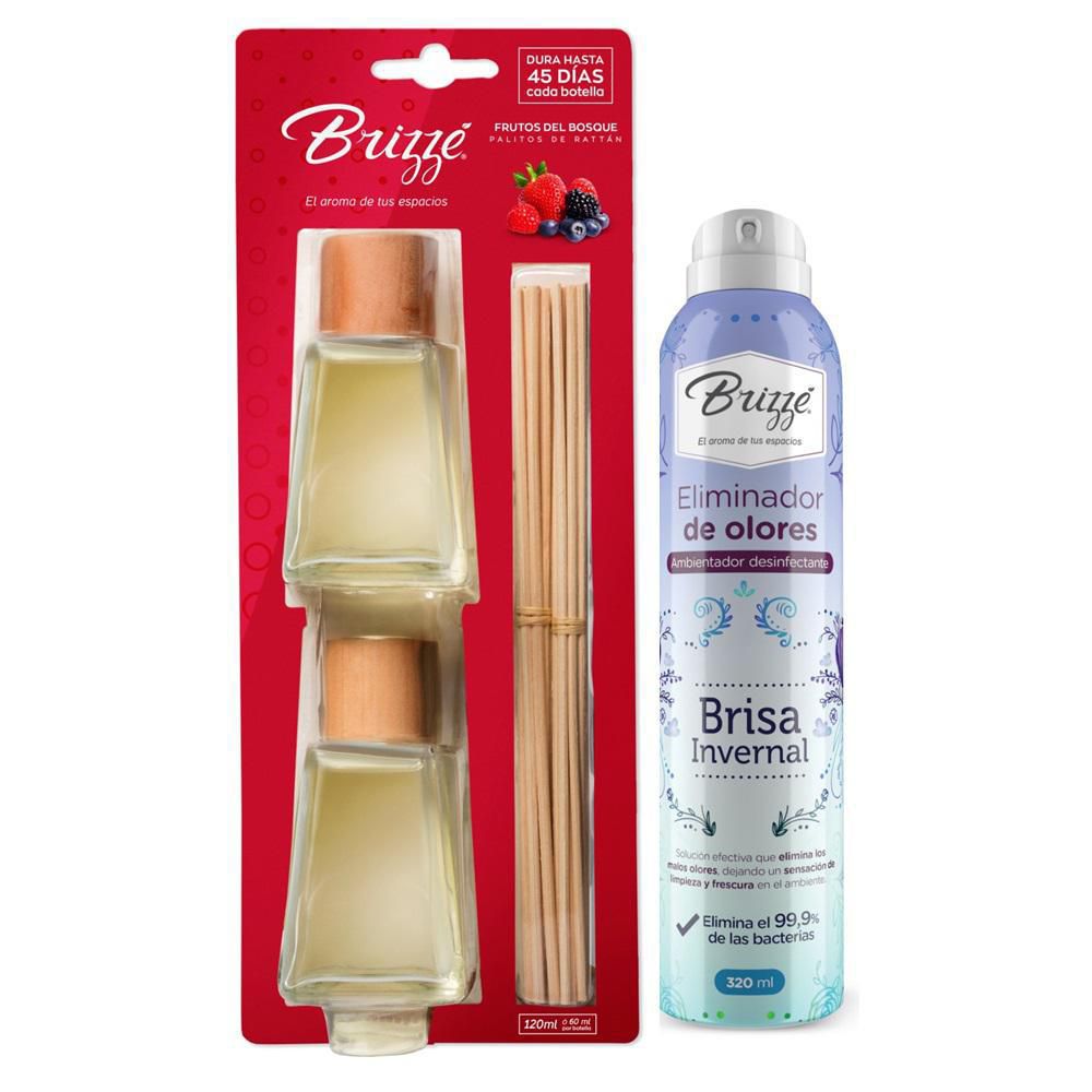 Ambientador BRIZZE  +eliminador de olores frutal (440  ml) img #1