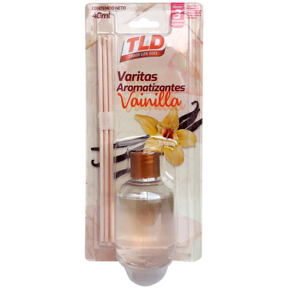 Ambientador T/L/D TODOS LOS DIAS varitas aromatizantes vainilla (40  ml) img #1
