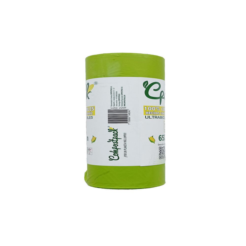 Bolsa para basura COMPOSTPACK biodegradables 65x95 cm img #2