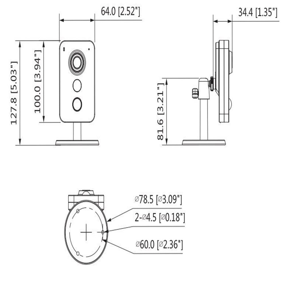 Camara IP Wifi tipo Cubo K46 Dahua 4MP Hogar y Oficina img #4