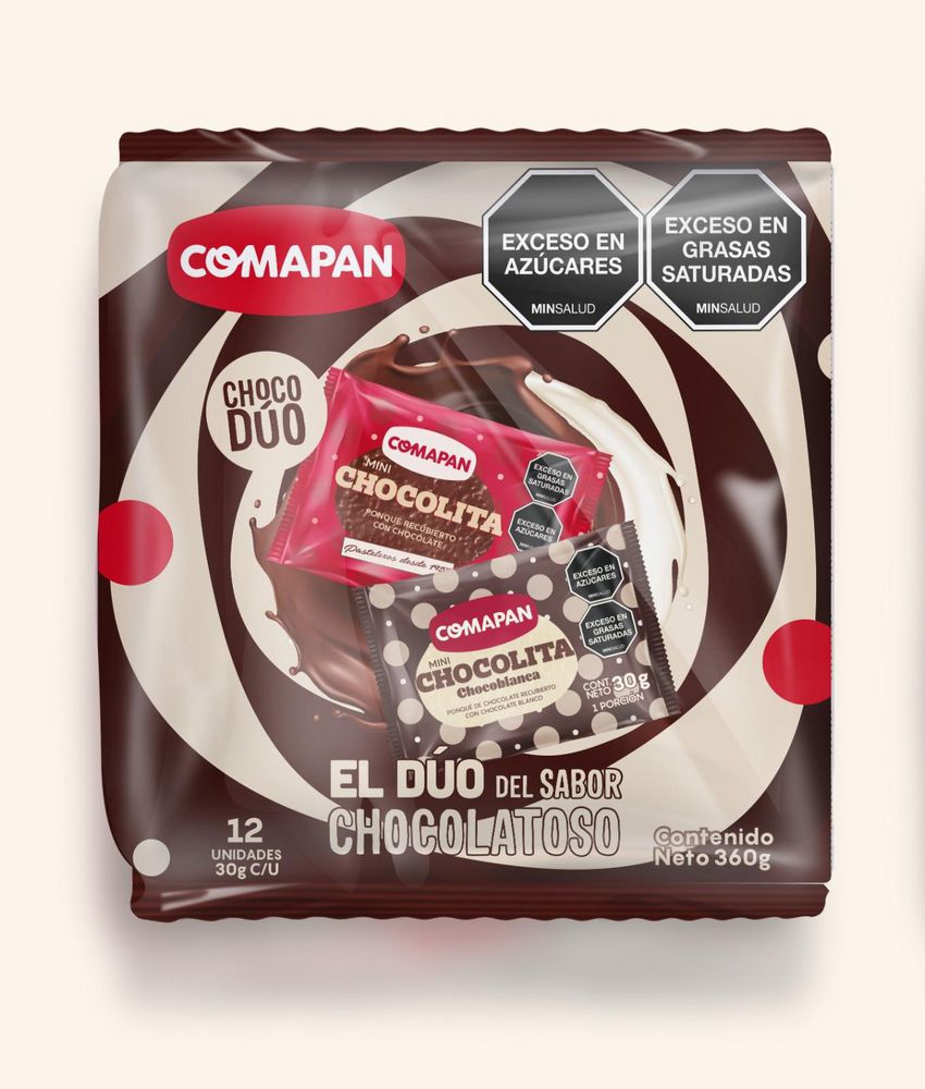 Ponqué COMAPAN choco dúo (12  UNIDAD) img #1