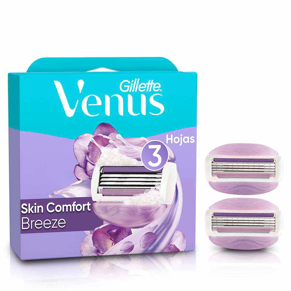 Repuesto cuchilla de afeitar VENUS skin comfort breeze (2  und) img #1