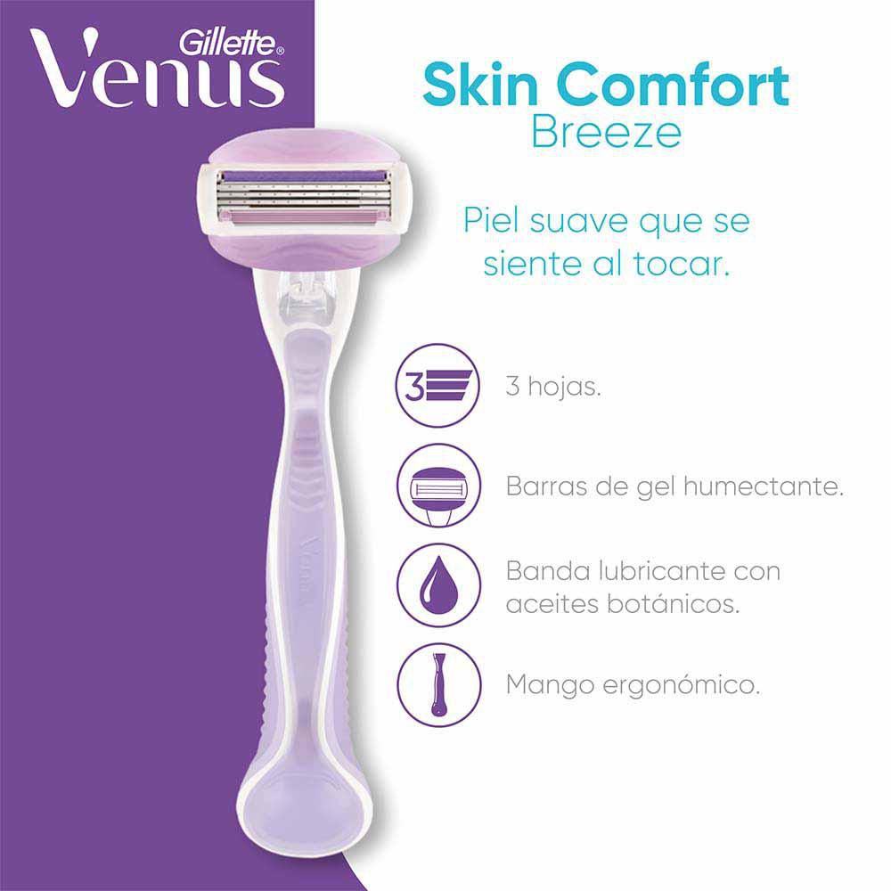 Repuesto cuchilla de afeitar VENUS skin comfort breeze (2  und) img #2