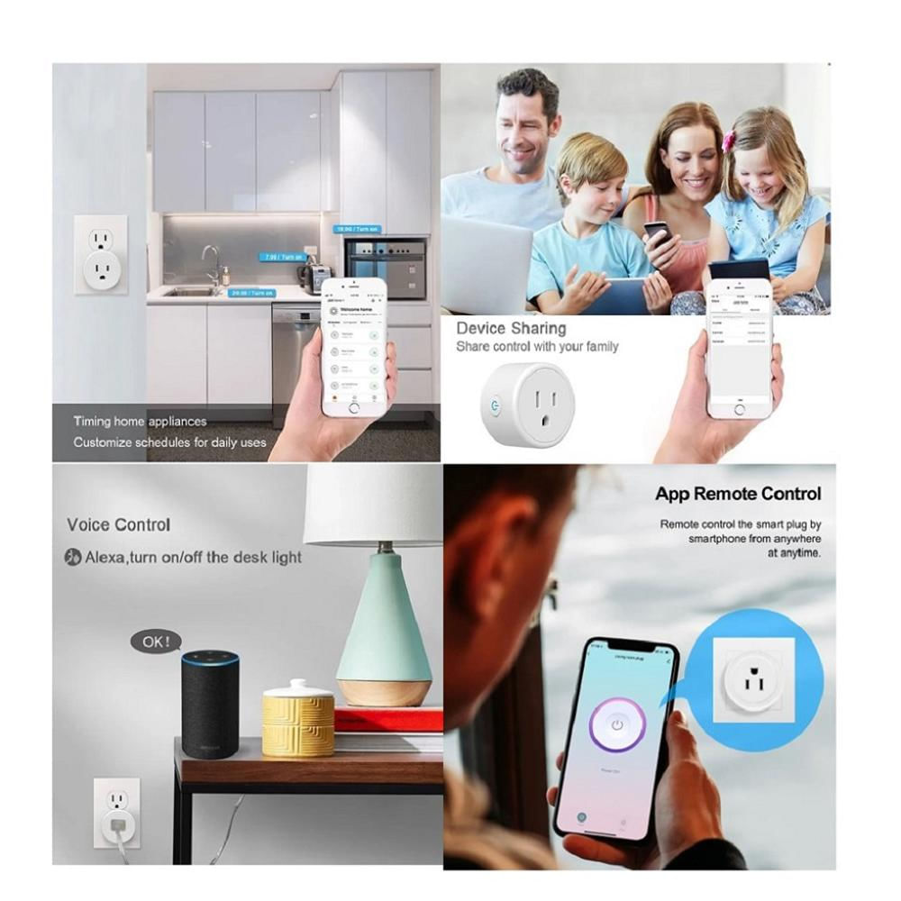 Parlante Inteligente Echo Dot Alexa+2 Enchufes Reloj Azul img #5