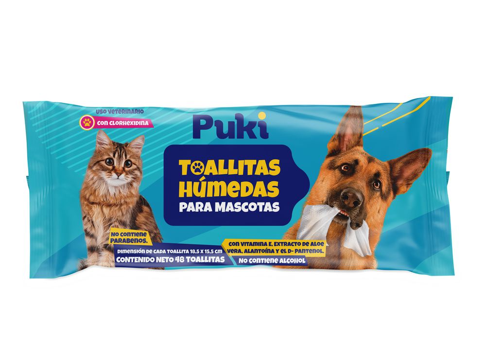 Toallitas húmedas PUKÍ para mascotas img #1