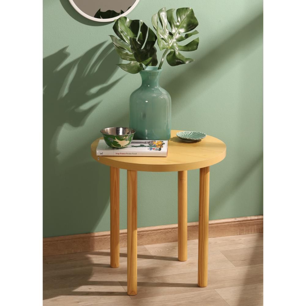 Mesa Auxiliar Redonda Madera FINLANDEK DYCS22901 img #1