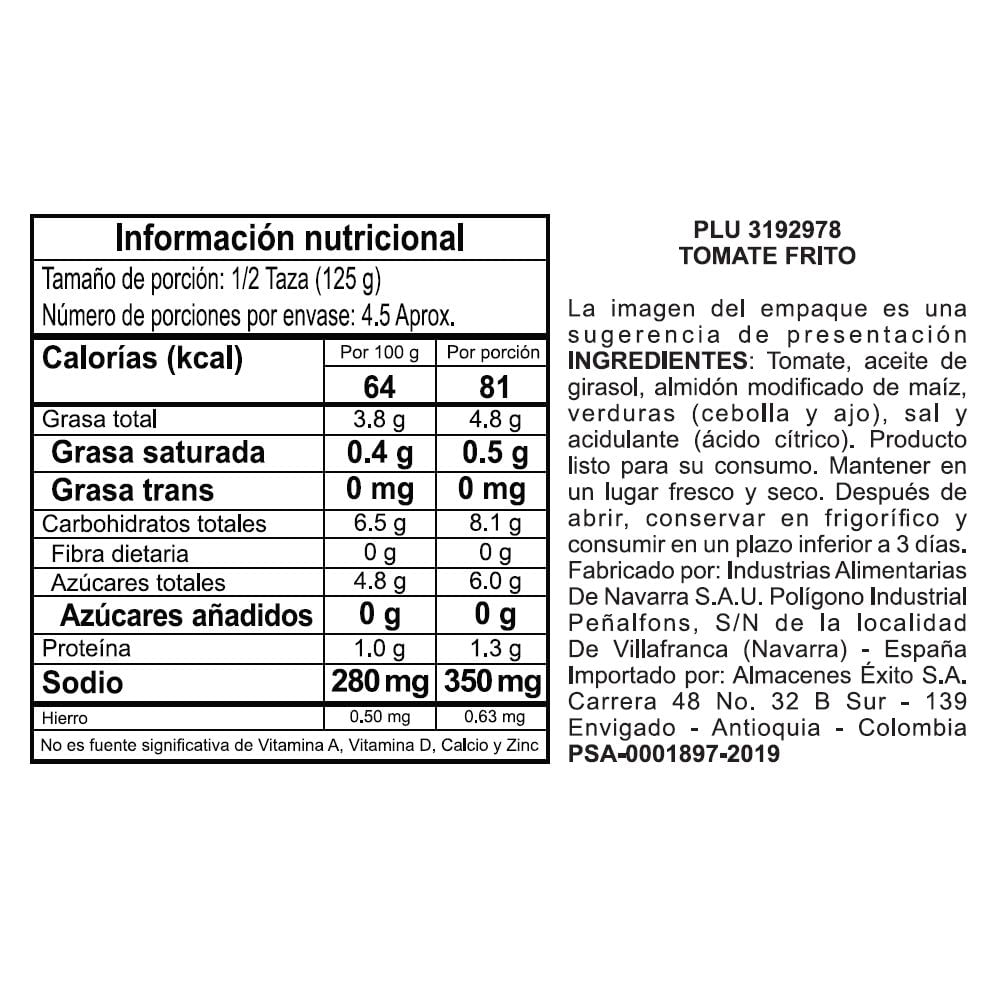 Tomate EL CORTE INGLÉS MARCA EXCLUSIV frito (550  gr) img #2