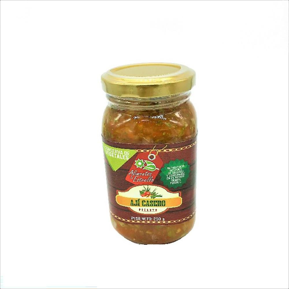 Ají ALIMENTOS LA ESTRELLA casero picante (250  gr) img #1