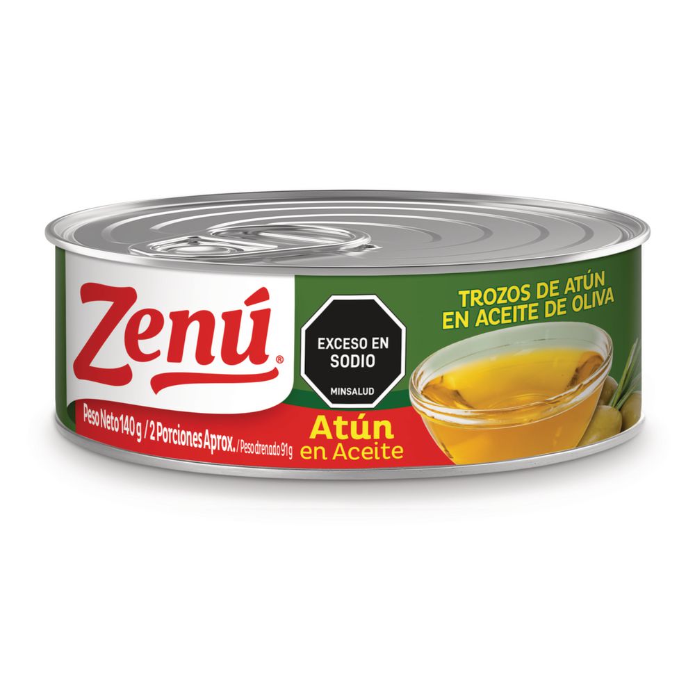 Atún ZENU trozos en aceite de oliva (91  gr) img #2