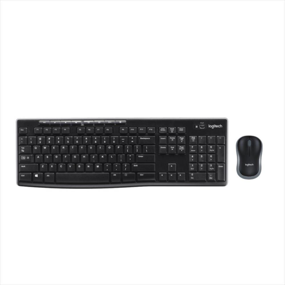 Logitech Mk270, Combo Inalámbrico Teclado Multimedia Y Mouse Negro Negro img #2