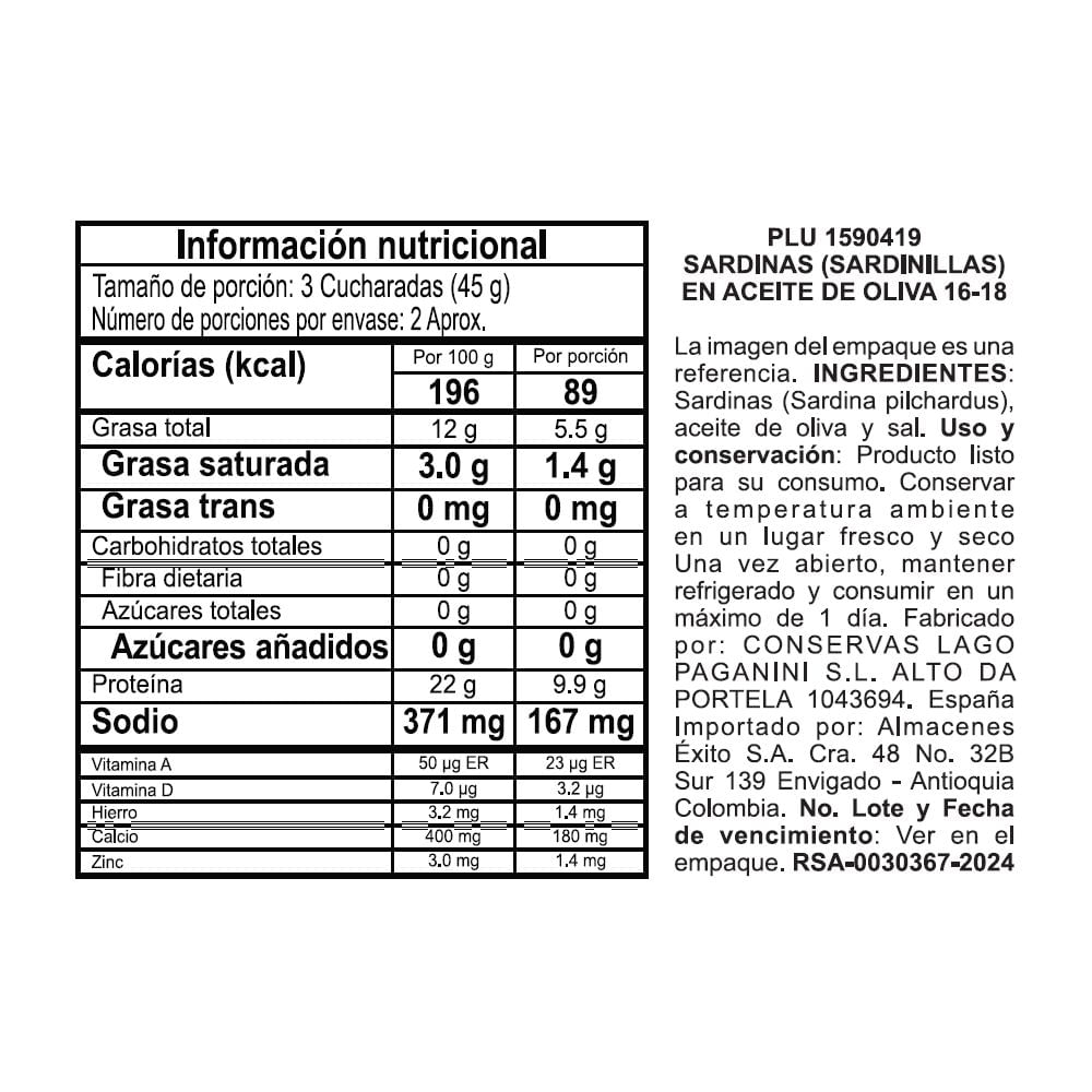 Sardinas EL CORTE INGLÉS MARCA EXCLUSIV en aceite de oliva (81  gr) img #2